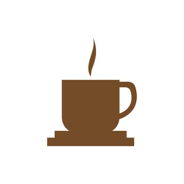 warm chocolate drink logo design vector image