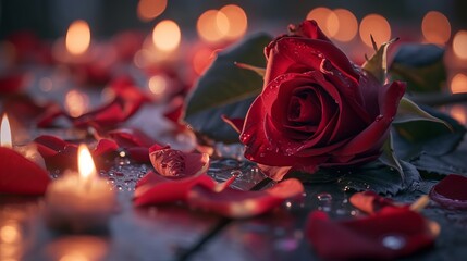 Valentines day with romantic aura