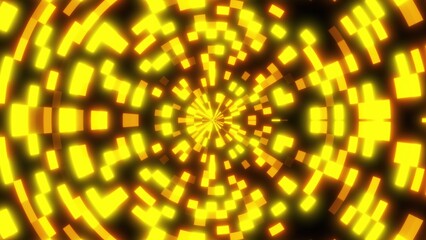 Radial neon technology. Computer generated 3d render