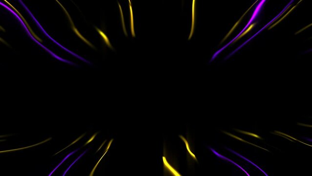 Elegant neon organic abtract lines background 4K.