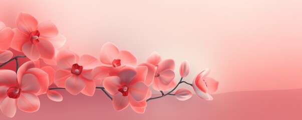 Orchid red salmon pastel gradient background