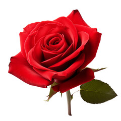 Blooming Red Rose Beautiful Realistic Flower