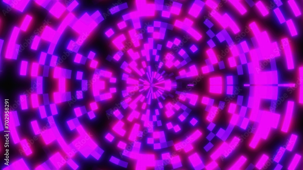 Poster radial neon technology. computer generated 3d render