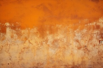 Orange background on cement floor texture