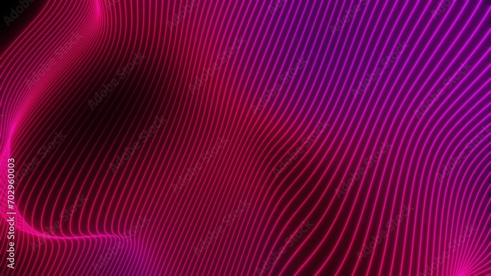 Poster abstract waves lines. computer generated 3d render