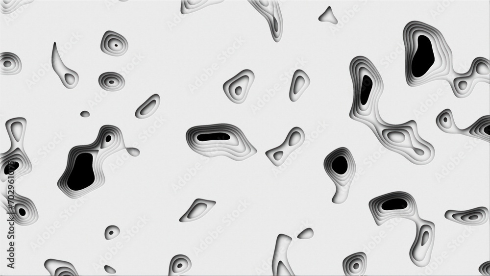 Aufkleber abstract topography background. computer generated 3d render