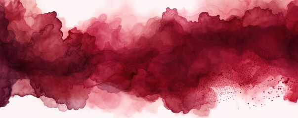 Maroon Red watercolor abstract background