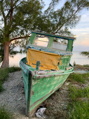 old wooden boat
