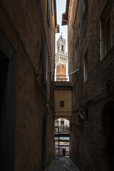 Torre del Palazzo pubblico nella Piazza del Campo a Siena