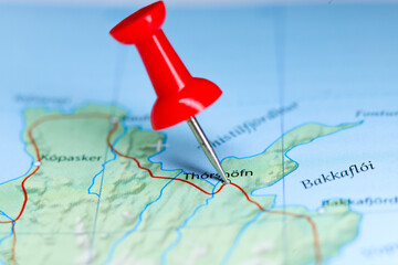 Thorshofn, Iceland pin on map