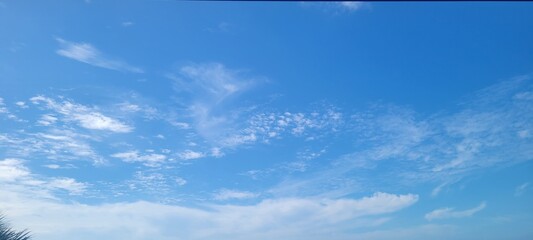 blue sky with clouds