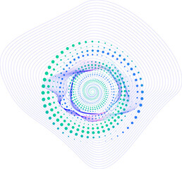 Abstract Wave Design. Data visualisation, Cyberspace, Big data, analytics, Digital age, Information...