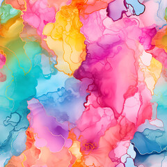 Rainbow abstract luxury composition. Watercolour Alcohol Ink Background