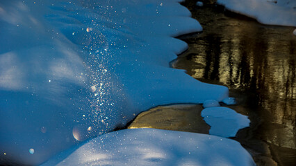 ダイヤモンドダスト　冬の北海道　絶景