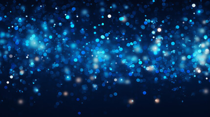 Obraz na płótnie Canvas Blue confetti celebration party glow abstract