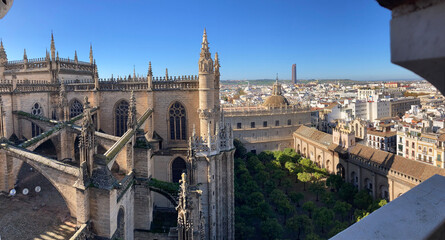 Fototapeta premium sevilla catedral vista desde la giralda vista panorámica IMG_4742-as24