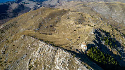 Church of Santa Maria della Pietà in Rocca Calascio, Abruzzo, Italy