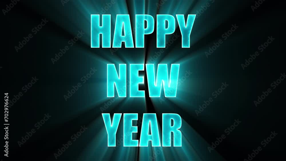 Poster happy new year text. computer generated 3d render