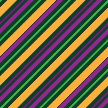 Mardi gras striped seamless pattern. Vector background for textile.