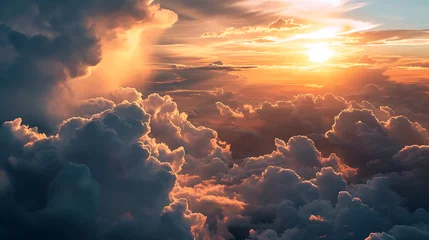 Fotobehang Flying through the clouds  © Alin