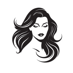 logo for a woman's hair salon. Beauty and hair salon vector logo design