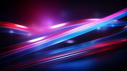 Neon Radiance - Striking Luminous Lines on Neon Lights Background