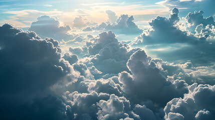 Flying through the clouds 