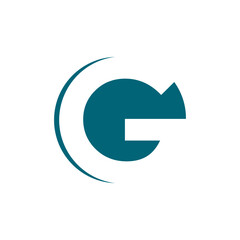 Letter G logo design timeless emblem brand identity logotype abstract minimalist monogram typography vector logo