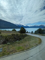 Patagonian road landscape at Calafate