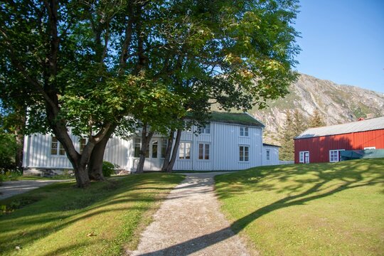 Old farmhouse in at Lurøy island,Helgeland,Norway