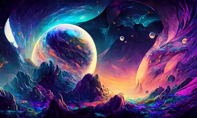 Space Dreams Otherworldly AI Art