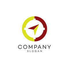 Aero round direction adventure logo design timeless emblem brand identity logotype abstract minimalist monogram typography vector logo