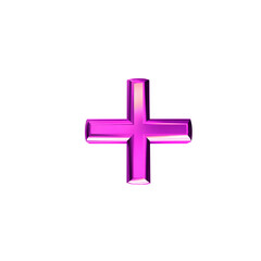 Purple symbol with bevel