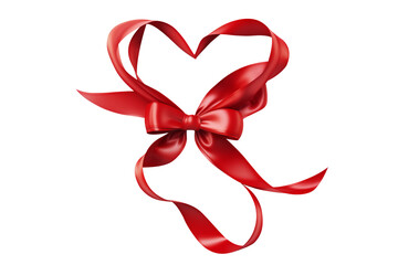 Valentines day ribbon heart