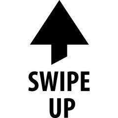 Swipe Up For Social Media Stories. Arrow Up Icon