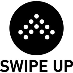 Swipe Up For Social Media Stories. Arrow Up Icon