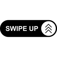 Obraz premium Swipe Up For Social Media Stories. Arrow Up Icon