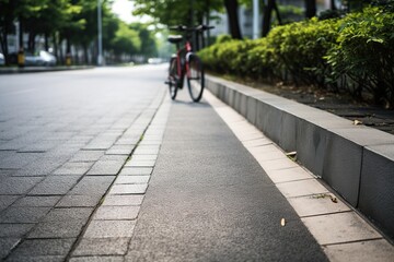 Obraz premium Bike path in the city