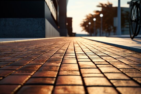 Bike path in the city