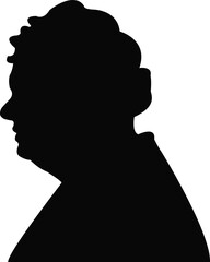 a woman head silhouette vector