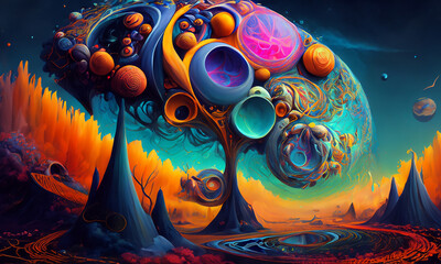 Space Dreams Otherworldly AI Art