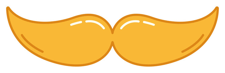 Cartoon male mustache illustration