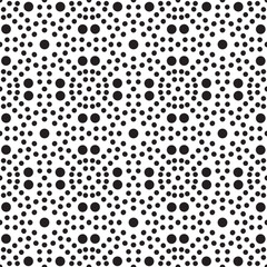 seamless dots pattern, seamless screen print, black and white background