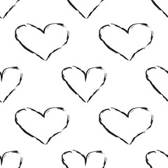 paint hearts background design