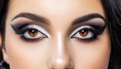 Highlited Eyeshadow Make-up Macro Shot