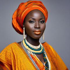 Senegalese woman with traditional clothes