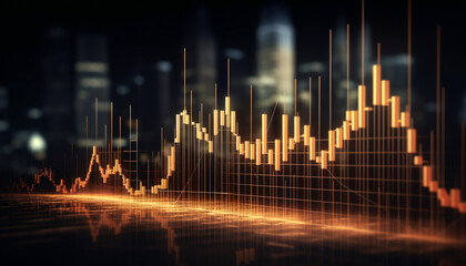 Investment finance chartstock market business