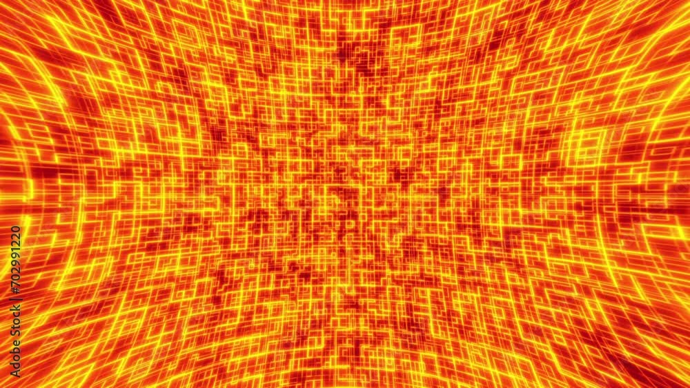 Poster abstract digital blocks. computer generated 3d render