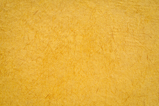 closeup background of yellow Huun Mayan handmade paper created in Mexico