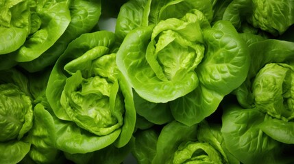  a close up of a bunch of green lettuce growing in a garden or vegetable garden, with lots of leafy green lettuce growing in the foreground.